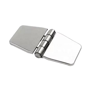 Stainless Steel 316 Marine Flush Covered Strap Hinge With Cover Caps 76x40x2mm Ship Kayaks <b>Yacht</b> Boat Hardware Deck Door Marine - Product Image 2