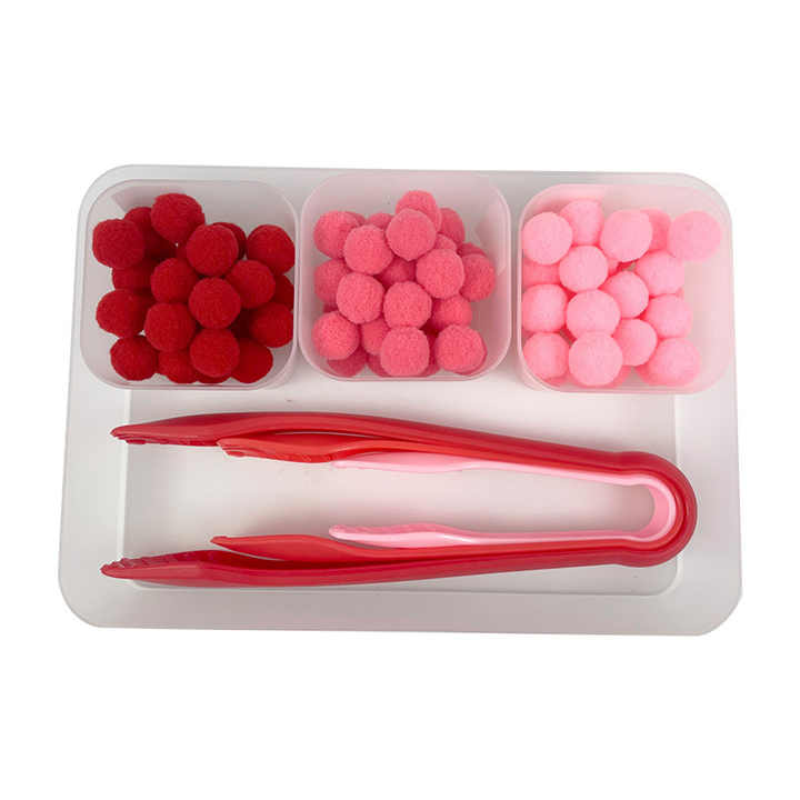 Waldorf Montessori Inspired Color Sorting Activity with Tong Tray for ...