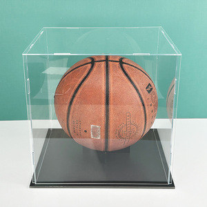 11 X 11 Inches Square Clear UV Protected <strong>Display</strong> <strong>Case</strong> Acrylic <strong>Basketball</strong> Holder Box - Product Image 4