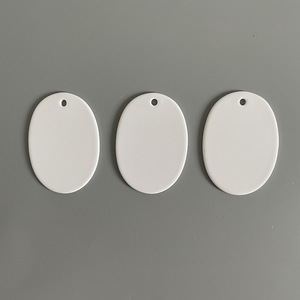 Adornos navideños de cerámica de alta calidad, decoraciones festivas, sublimación personalizada UV, fábrica directamente brillante, adorno DIY - Product Image 2