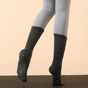 Custom <b>Women</b> Pilates <b>Socks</b> <b>Thick</b> Cotton Non-slip Grip High Quality Yoga <b>Socks</b> Breathable Silicon Sports Crew Pilates <b>Socks</b> - Product Image 6