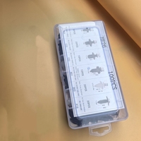 HE26 Boîte de 100 attaches en plastique, vis d'expansion, kit de clips de fixation pour voiture