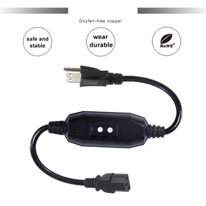 15 amp tự động thiết lập lại gfci mở rộng dây 3 prong <span class=keywords><strong>NEMA</strong></span> 5-15p chúng tôi cắm để C13 ổ cắm cuối - Product Image 2