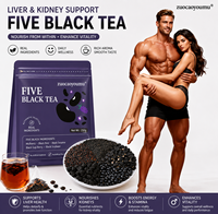 Bolsitas de Té Herbal Premium de Bayas de Goji, Morera Negra y Sésamo para la Salud del Cabello y Apoyo Renal - Mezcla Adelgazante, Paquete de 250g