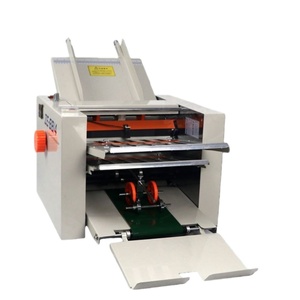 Automated PLC-controlled <b>A3</b> <b>Paper</b> Folding and Creasing Machine with 110/220V Compatibility and 80m/min Capacity - Product Image 1