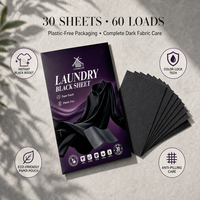 Feuille de lavage non tissée anti-noircissement pour vêtements, produit détergent sûr, pour prévenir la décoloration et le vieillissement