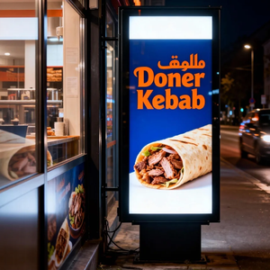 गैस स्टेशन फास्ट फूड कॉफी दुकान के लिए नेतृत्व वाला रेस्तरां मेनू बोर्ड फॉर मार्केटिंग के लिए यूनिवर्सल साधारण फांसी - Product Image 5