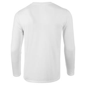 180 Gsm Unisex hombres cuello redondo <span class=keywords><strong>manga</strong></span> <span class=keywords><strong>larga</strong></span> suave 100% algodón cuello redondo deportes Casual liso Oem Logo personalizado camiseta camisetas - Product Image 5