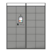 Rangement et casier à bagages en réseau connecté par application intelligente avec serrure électronique et reconnaissance de code PIN Armoire métallique assemblée