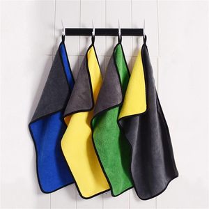 Toalla de Microfibra de Secado Rápido Personalizada al por Mayor para Lavado de Coches, Suave, de Doble Cara, Tejida, Cuadrada, Multicolor, de Felpa para Uso Doméstico - Product Image 3