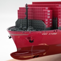 O.A.S Fabricant Modèle de bateau de haute qualité Cadeaux d'affaires Échelle 1:888 Modèles de bateau cargo personnalisé 45cm ONE Container Ship Model