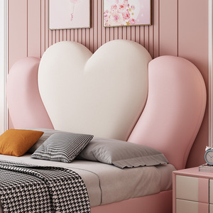 <span class=keywords><strong>Letto</strong></span> a Forma di <span class=keywords><strong>Cuore</strong></span> per Bambini con Struttura in Legno Massello, Design Moderno e Semplice, <span class=keywords><strong>Letto</strong></span> Singolo Rosa - Product Image 3