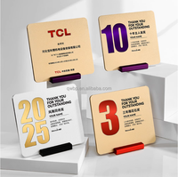 Plaques en métal aluminium, plaque de récompense personnalisée avec effet miroir pour la reconnaissance annuelle