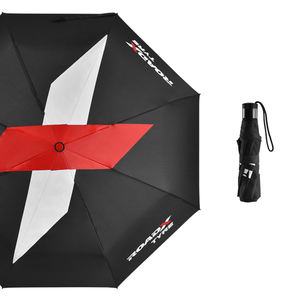 Regalos Promocionales, Paraguas Plegable de 3 Secciones, Portátil, de Viaje, de una Sola Capa, Impermeable, de Tela Pongee, con Logotipo Personalizado, para la Lluvia - Product Image 3