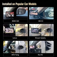 Rétroviseur électronique latéral 5,0 pouces 1080P avec caméra de recul et détection d'angle mort pour camping-car, SUV, berline et camionnette