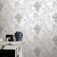 Papier peint vinyle PVC imperméable KingMair, motif floral traditionnel malaisien pour hôtel, chambre, salon, administration