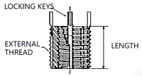 Factory Supply Stainless Steel Keylocking Thread Insert Fasteners with High Precision for Machinery Manufacturing