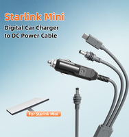 Cable de Alimentación 3 en 1 para Starlink Mini, Cable de Extensión de Alimentación CC de 18 AWG, Compatible con Starlink Mini, Cable USB C a CC para Automóvil