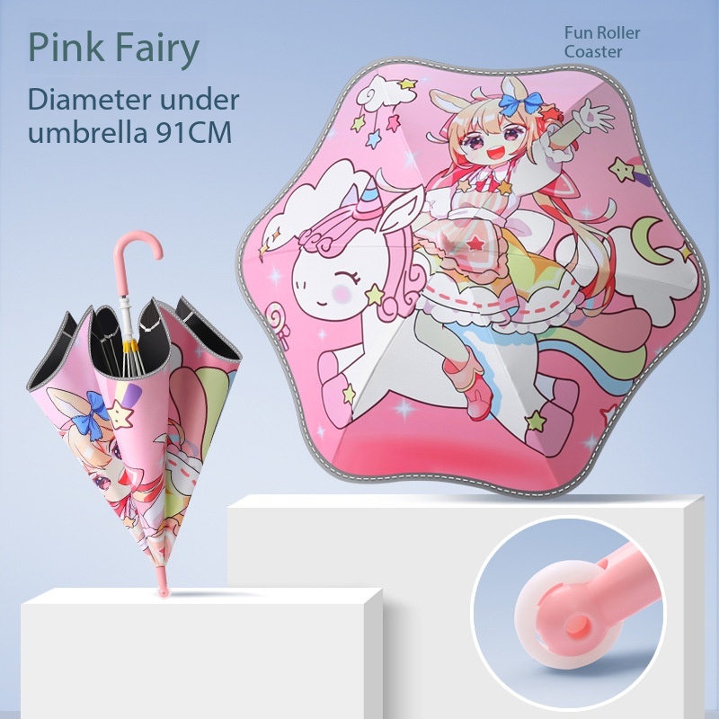 Poulie arrondie style elfe rose