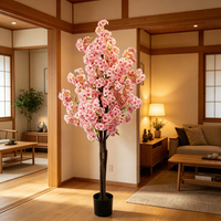 Nouvel Arbre Bonsaï Artificiel de 1,80 m au Design Moderne, Fleurs de Sakura Artificielles en Gros pour Décorations de Festivals, Mariages et Événements de Noël