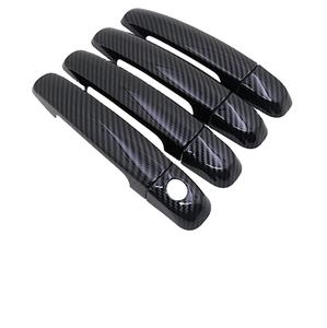 Pour Suzuki Ertiga 2012 2013 2014 2015 <span class=keywords><strong>2016</strong></span> 2017 2018 4 pièces, couvre-poignée de porte en fibre de carbone, garniture de fixation, accessoires extérieurs de voiture - Product Image 1
