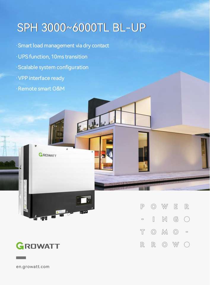Hybrid Inverter SPH 3000-6000TL BL-UP 3kw 4kw 5kw 6kw Single Phase ...