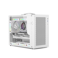 Custom Black&White Gaming Case Support Micro-ATX Computer Gaming PC Case PC Chassis Portable Cases Casing With Handle & Type-C