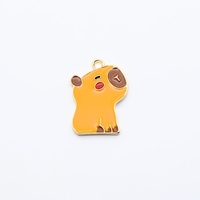 Mignon Capybara pendentif breloques pour bricolage artisanat porte-clés Bracelet pendentif collier boucle d'oreille fabrication de bijoux fournitures