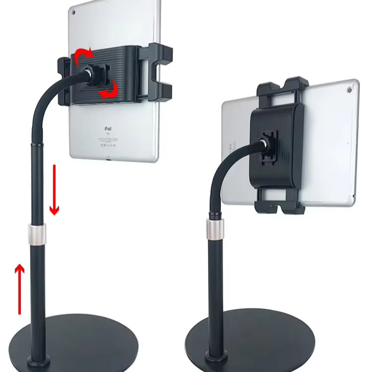 Adjustable Height Table Mobile Phone Stand with Soft Tube and