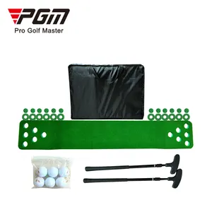 Conjunto de jogos de golfe feita sob encomenda pgm gl0101, kit de auxiliares para treino de golfe em escritório artificial, verde