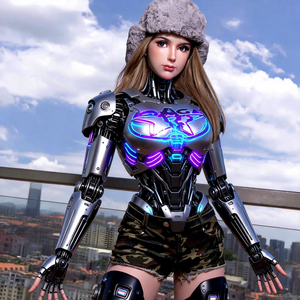 <span class=keywords><strong>Robot</strong></span> Compagnon en Silicone Personnalisable - Peau, Taille et Détails du Visage au Choix pour une Interaction Émotionnelle - Vente Flash - Product Image 1