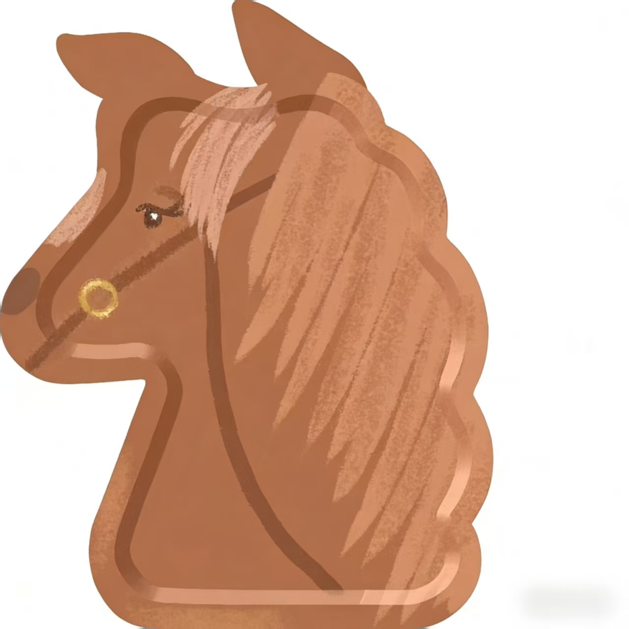 7INCH Horse PLATE*8PCS