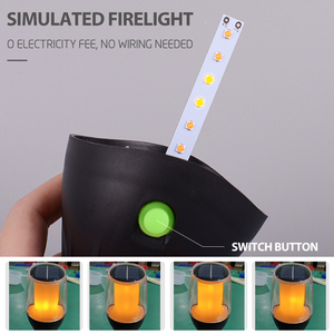 Lampade da Giardino Decorative LED Solari con Effetto Fiamma Tremolante per Esterni Impermeabili con Sensore di Movimento - Product Image 5