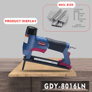 Engrapadora Neumática Profesional de Alta Resistencia 8016LN GDY, Punta Larga 80/380, 16 Coronas, Pistola de Grapas para Sofás, 12.8mm Ga.21, Engrapadora de Aire - Product Image 3
