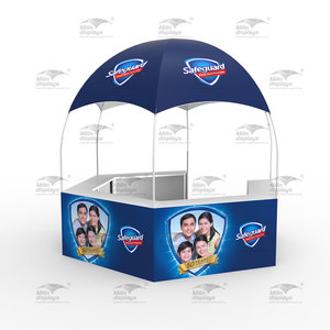 3x3 m tùy chỉnh in triển lãm thương mại quảng cáo gian hàng Lều kiosk gian hàng mái vòm lều cho bán hàng bán lẻ Pop Up đồ uống thực phẩm gian hàng - Product Image 4
