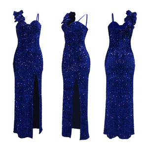 Robe de <span class=keywords><strong>Soirée</strong></span> <span class=keywords><strong>Longue</strong></span> de Luxe à Paillettes pour Femmes, Robe de Fête Formelle Sexy de Haute Qualité en Gros - Product Image 6