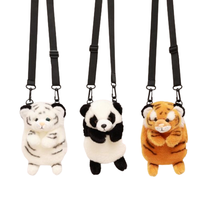 Sac à dos en peluche personnalisé en forme de tigre, adorable et réaliste, pour enfants