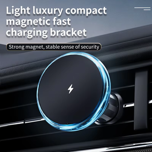 ที่ชาร์จไร้สายในรถยนต์ระบบแม่เหล็กเอาต์พุต15W ล็อคอัตโนมัติใช้งานด้วยมือเดียว - Product Image 6
