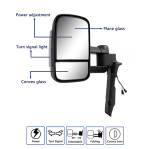 Nuevos Espejos Retrovisores Eléctricos Negros XMAXVISION para Landcruiser Serie 70-80 1984-2018, Modelo de Espejo con Intermitente para el Lado del Conductor Izquierdo - Product Image 2