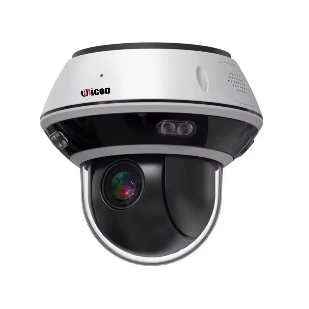 H.265 Câmera IP externa POE Dome 8MP 4K rotação automática de longa distância PTZ câmera com zoom 5X 360 graus