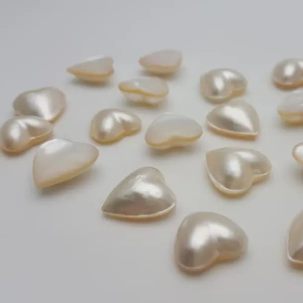 Купить натуральный пресноводный белый жемчуг сердце плоская спинка кабошон драгоценный камень жемчужные кольца и ожерелье для изготовления драгоценных камней слоновая кость жемчуг для ювелирных изделий