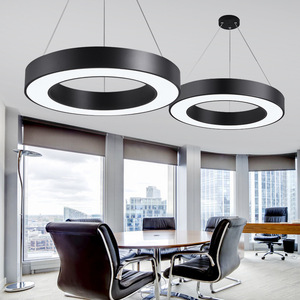 Prezzo di fabbrica a montaggio superficiale smddecorativo anello LED lampada a sospensione 4ft 5ft 40w 50w Led lampadario per <span class=keywords><strong>ufficio</strong></span> diretto e indiretto - Product Image 1
