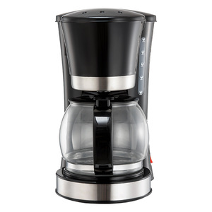 Cafetera de goteo de 12 tazas, totalmente automática, eléctrica, con jarra de vidrio negro para uso doméstico - Product Image 2