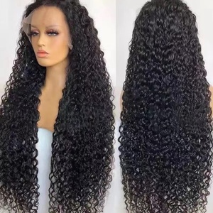 Perruques bouclées birmanes en cheveux indiens bruts, vente en gros, perruques sans colle avec dentelle frontale pour femmes noires - Product Image 4