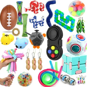 Jouets de Collection Fidget, paquet de bulles sensorielles bon marché pour d'autres jouets de bébé, boule de balle de Stress en maille de marbre, jouets de jeux pour enfants