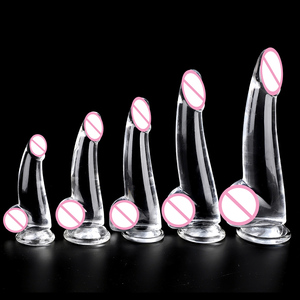 Лидер продаж, 5,7 дюймов, тонкий Желейный фаллоимитатор, секс-игрушка для женщин, искусственный член, Пенис с присоской, секс-инструменты для взрослых - Product Image 3