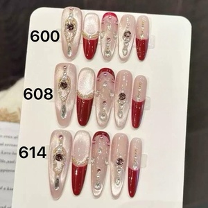 <span class=keywords><strong>Uñas</strong></span> <span class=keywords><strong>Postizas</strong></span> de Lujo de Marca Privada, Hechas a Mano, <span class=keywords><strong>Uñas</strong></span> Artificiales Personalizadas, Cobertura Completa, Estilo Bailarina, <span class=keywords><strong>con</strong></span> Pedrería, <span class=keywords><strong>Uñas</strong></span> Artificiales Decorativas - Product Image 4