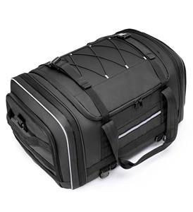 Muestra Gratuita, Fabricante OEM, Bolsa de Viaje Impermeable para Motocicleta de PVC 500D Personalizada, Bolsa Trasera para Asiento de Motocicleta - Product Image 1