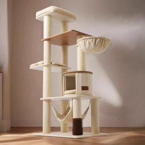 Structure d'escalade et arbre à nids universels toutes saisons Cloud Classic Wood avec design pour chats et chiens - Product Image 2