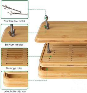 Presse <span class=keywords><strong>à</strong></span> <span class=keywords><strong>Tofu</strong></span> en bambou Offre Spéciale avec passoire <span class=keywords><strong>à</strong></span> <span class=keywords><strong>Tofu</strong></span> et bac d'égouttage - Product Image 5